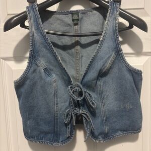Wild Fable Light Blue Denim Vest